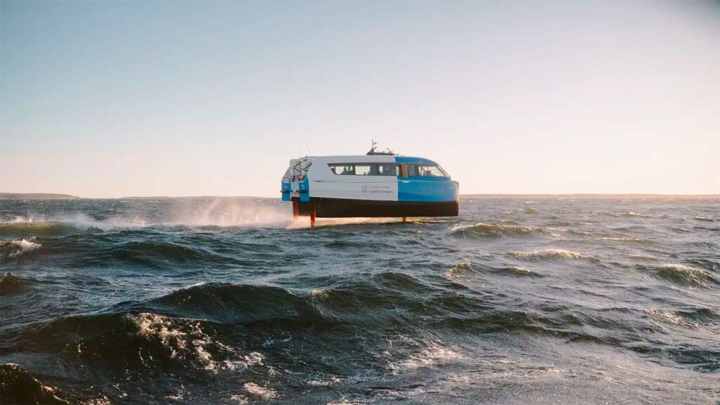 navette passager sur foils