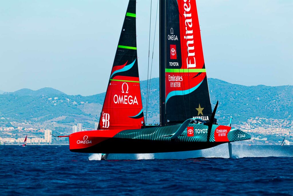 la vitesse des bateaux à foils